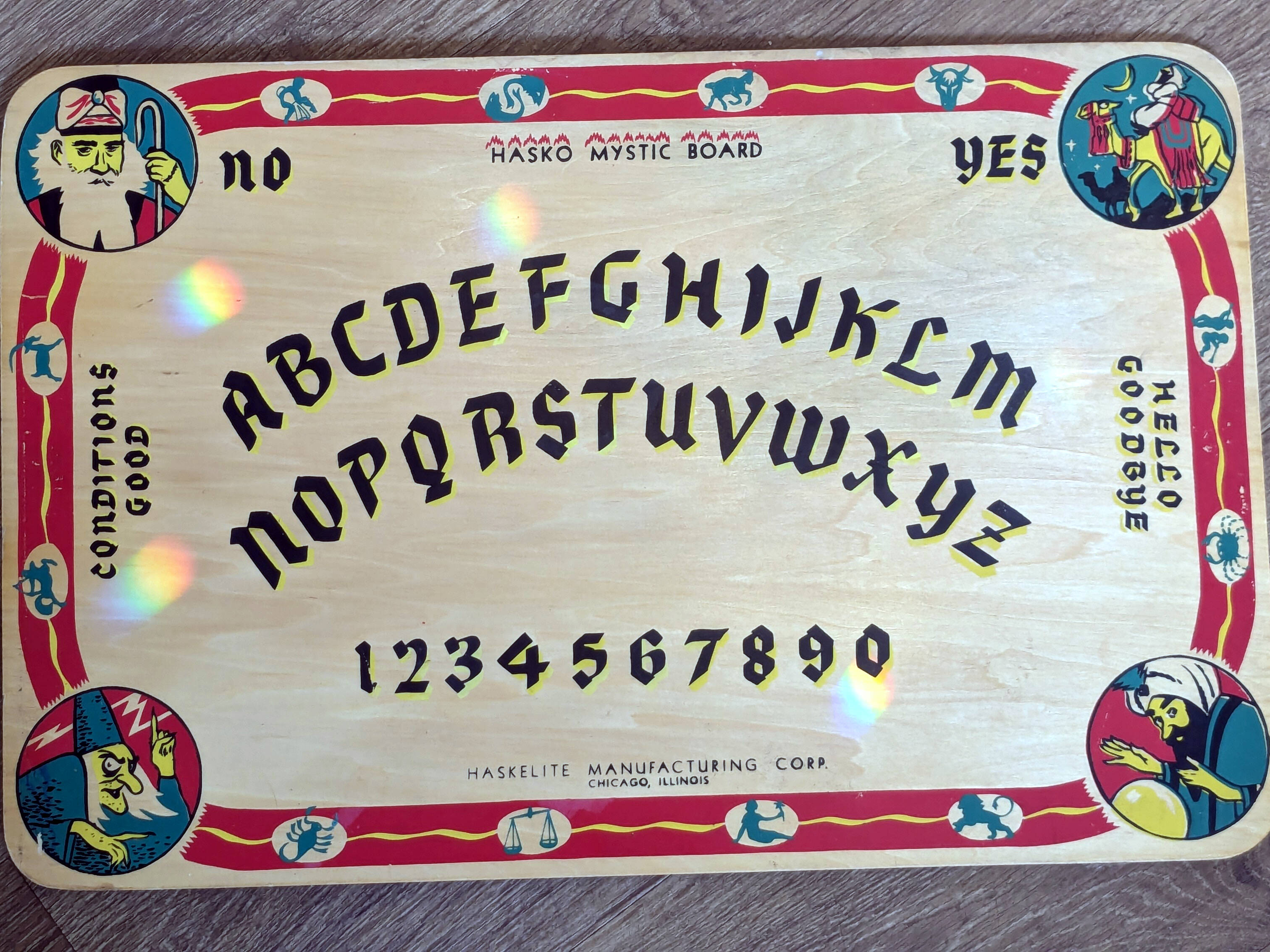 Vintage 2024 1940's Ouija Board XL Haskelite Hasko Mystic Board